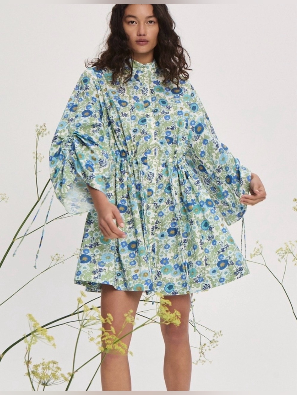 Alemais Pam Long Sleeve Mini Dress